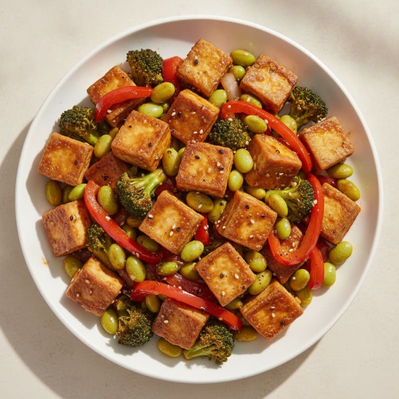 Sesame Tofu Stir-Fry