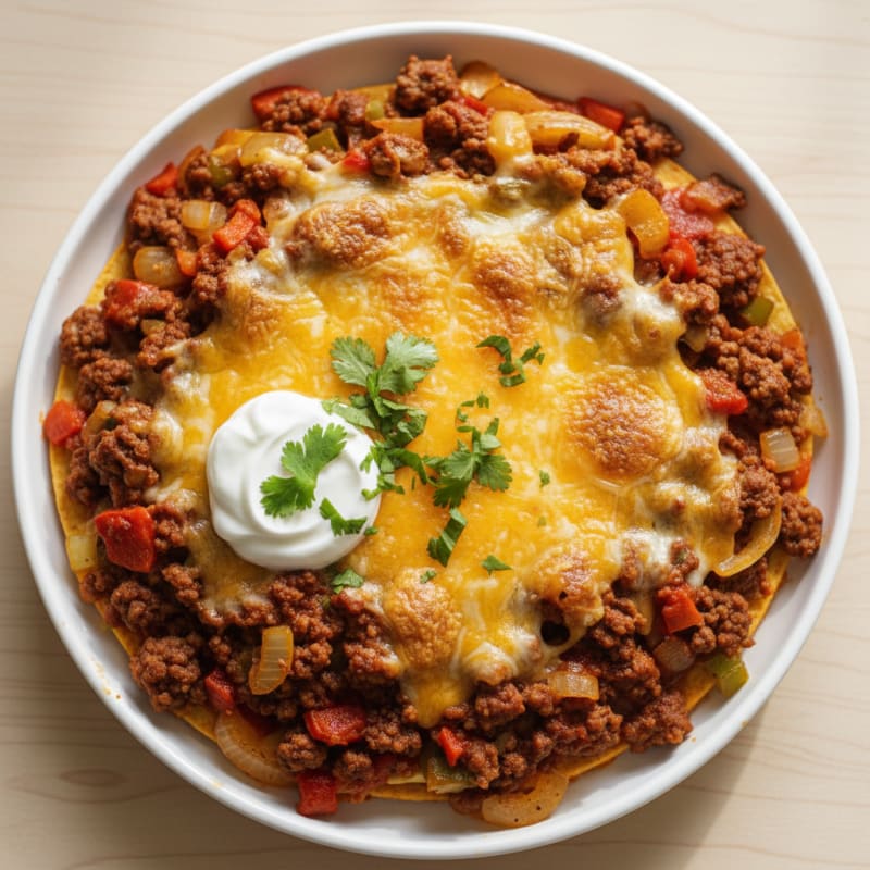 Ground Beef Enchilada Bake