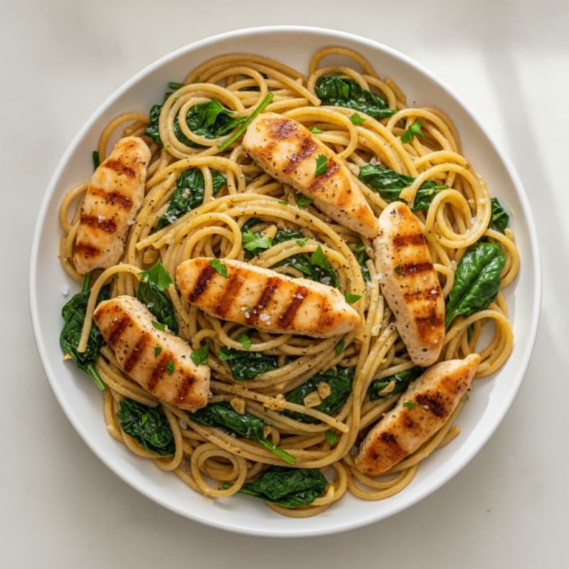 High-Protein Garlic Herb Buttered Pasta