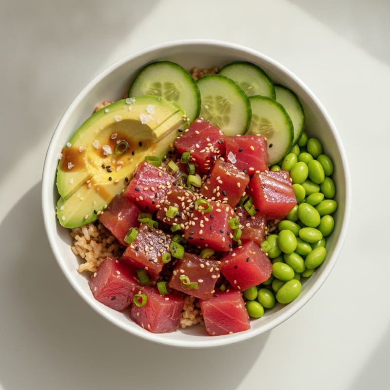 Hawaiian Ahi Tuna Poke Bowl