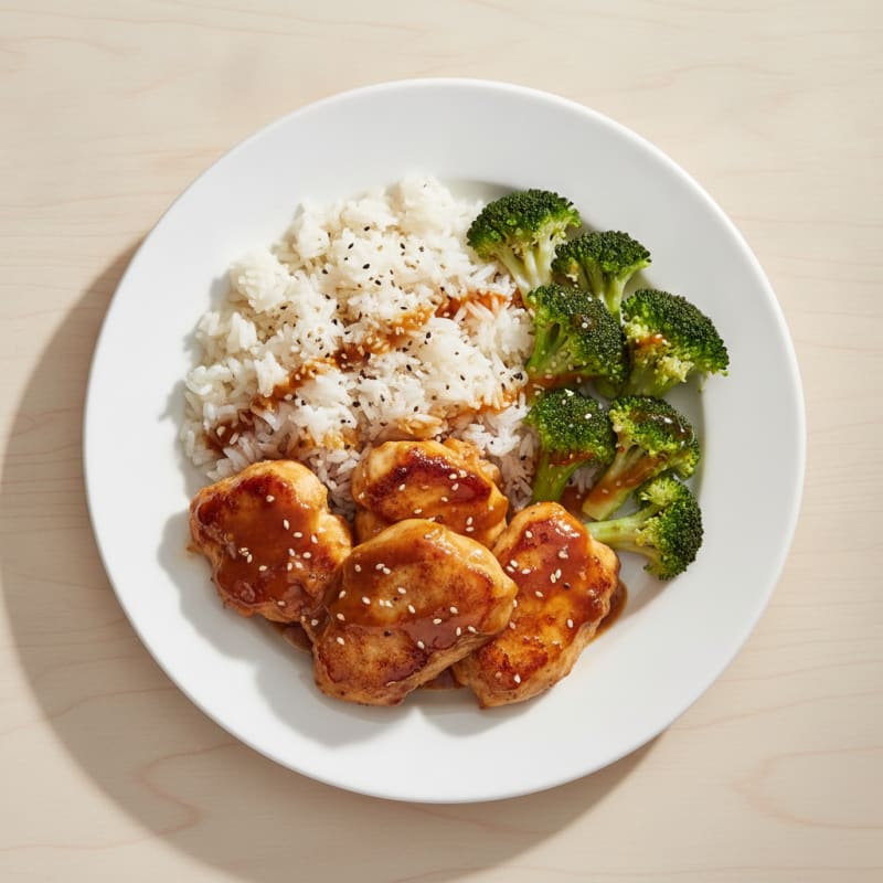 Teriyaki Glazed Chicken with Sesame Rice
