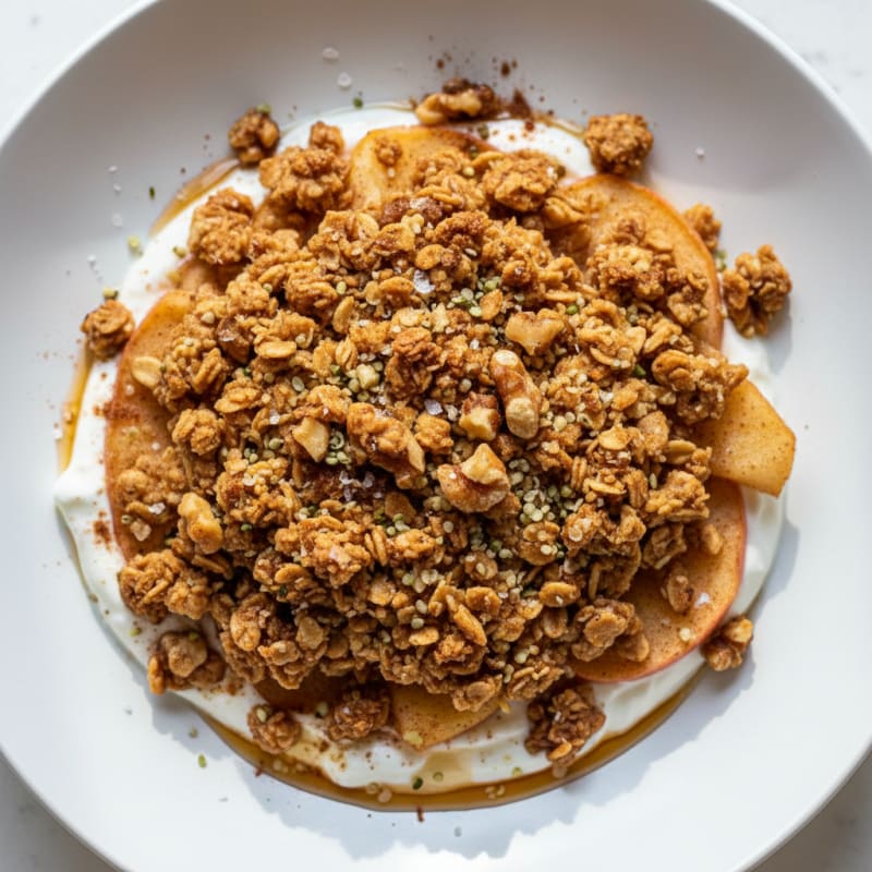 Baked Apple Crumble with Oat Topping