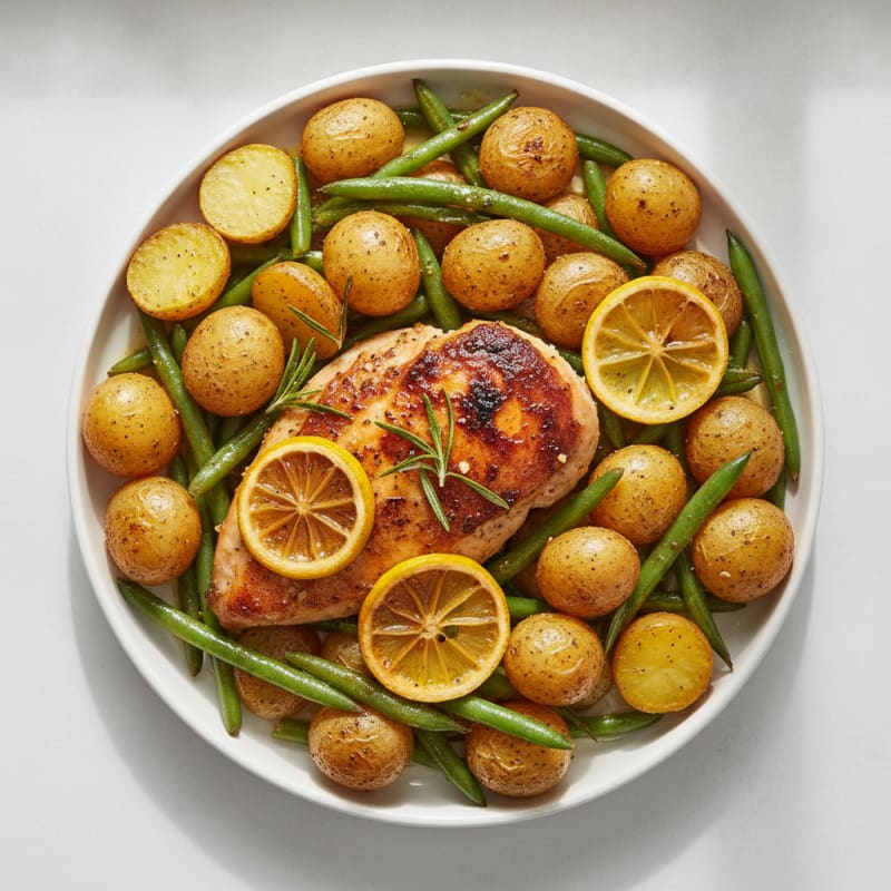 Lemon Herb Roasted Chicken and Potatoes