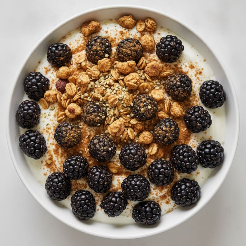 Blackberry Yogurt Parfait with Granola