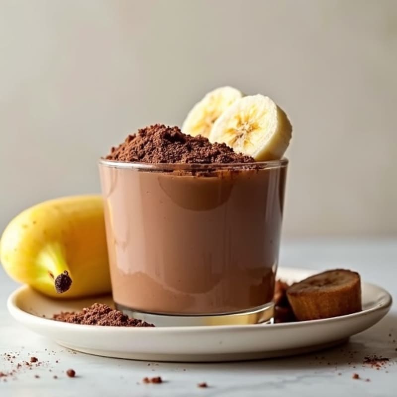 Silky Chocolate Protein Pudding with Chia Seeds