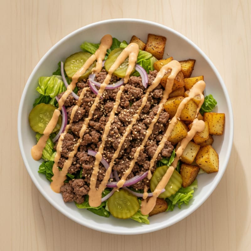 Big Mac Inspired Protein Power Bowl