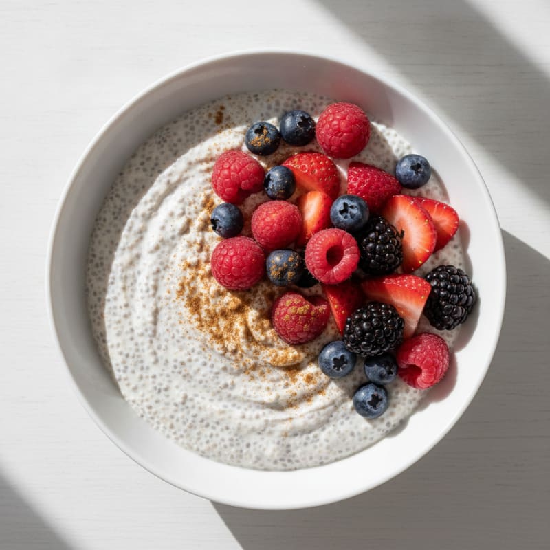Berry Protein Chia Pudding