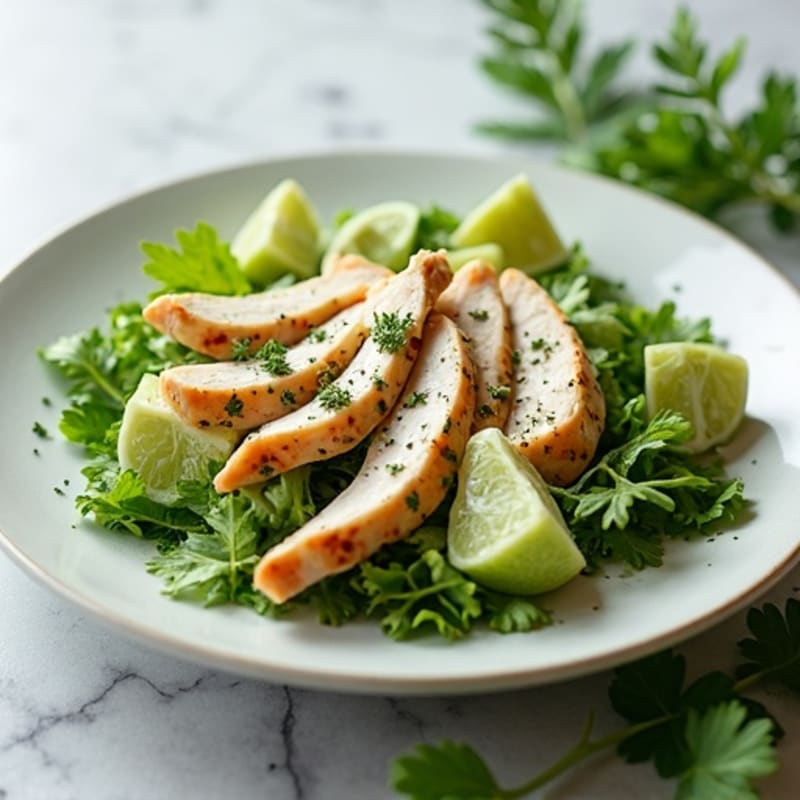 Creamy Herb Chicken Salad with Crisp Greens