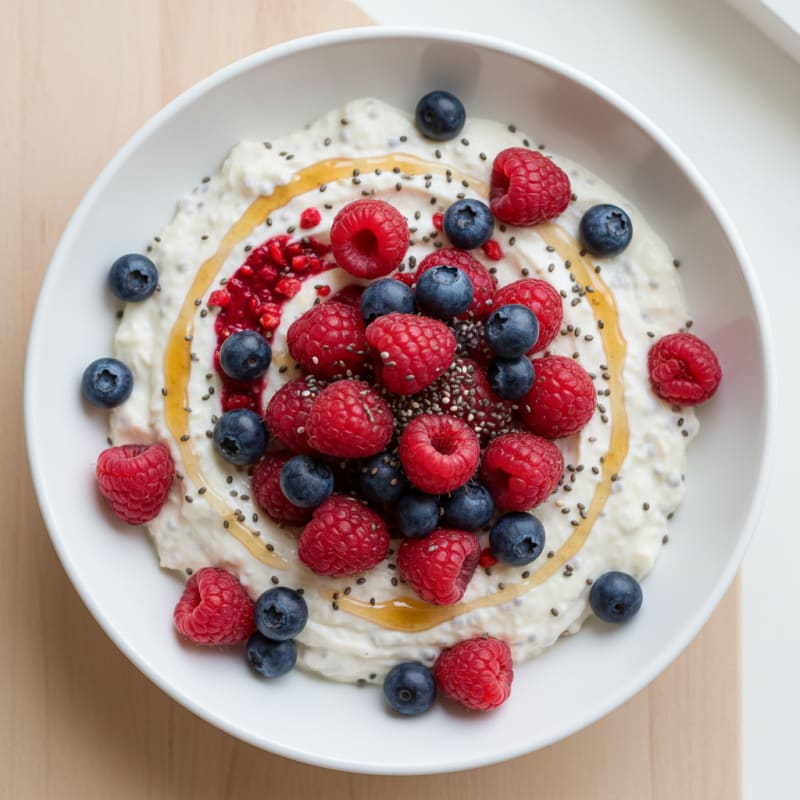 Creamy Berry Chia Seed Pudding
