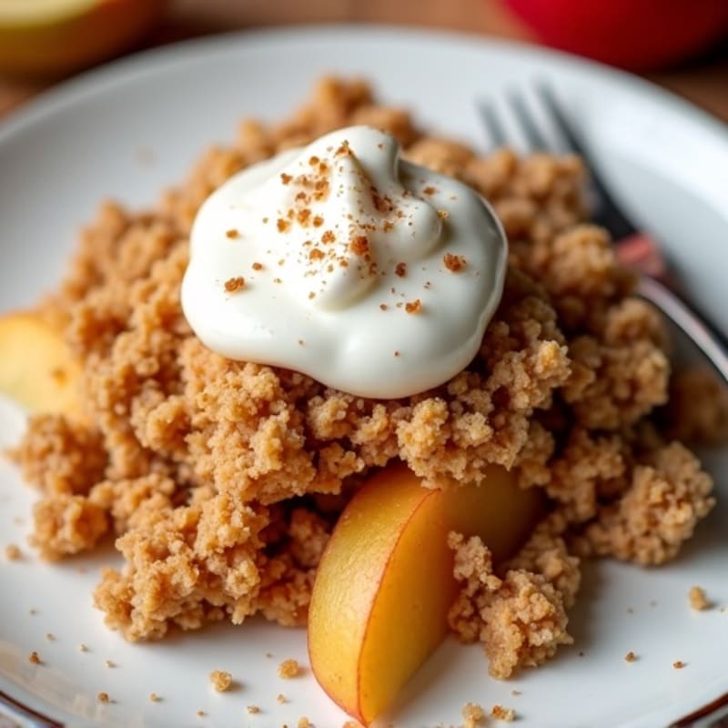 Warm Spiced Apple Oat Crumble