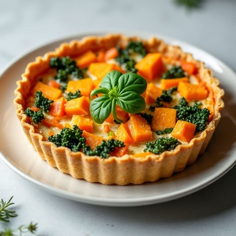 Crustless Sweet Potato, Kale, and Carrot Quiche