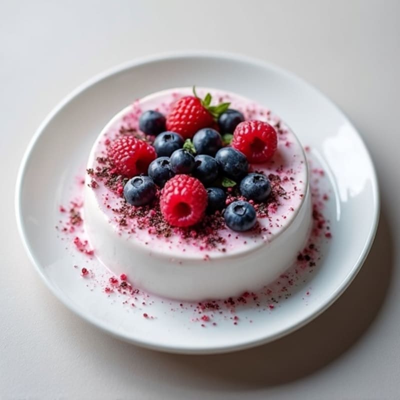 Greek Yogurt Protein Pudding with Berries