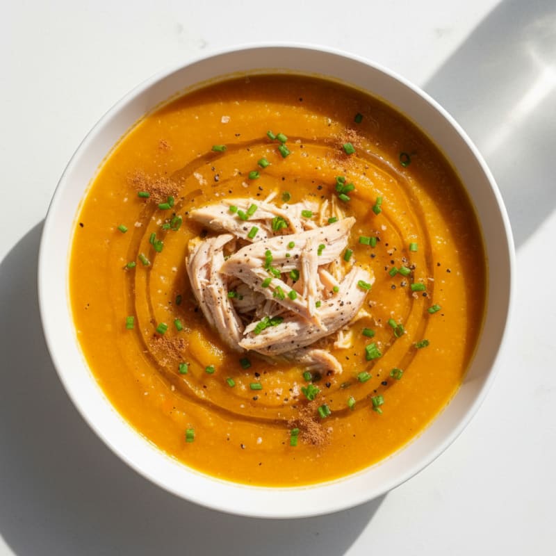 Roasted Butternut Squash and Apple Soup
