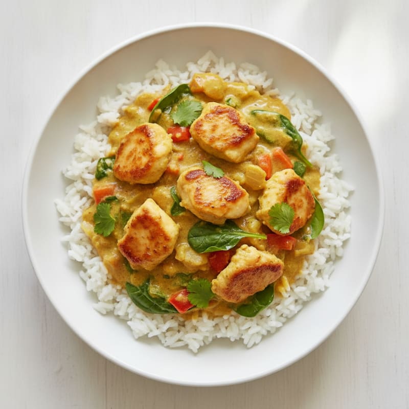 Coconut Curry Chicken with Basmati Rice