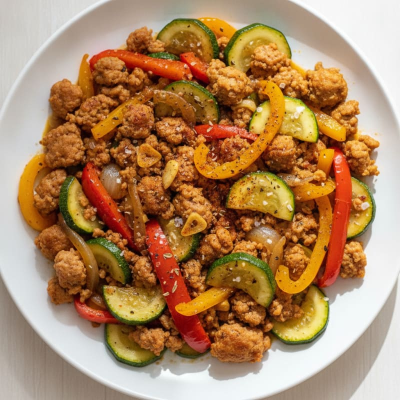 Ground Turkey and Vegetable Skillet