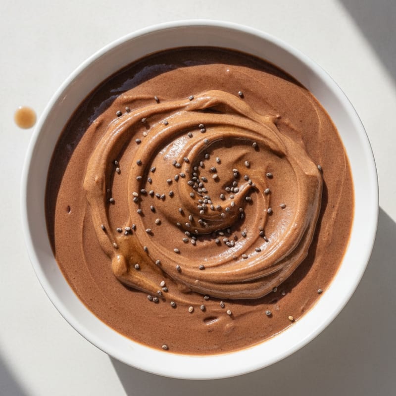Silky Chocolate Protein Pudding with Greek Yogurt
