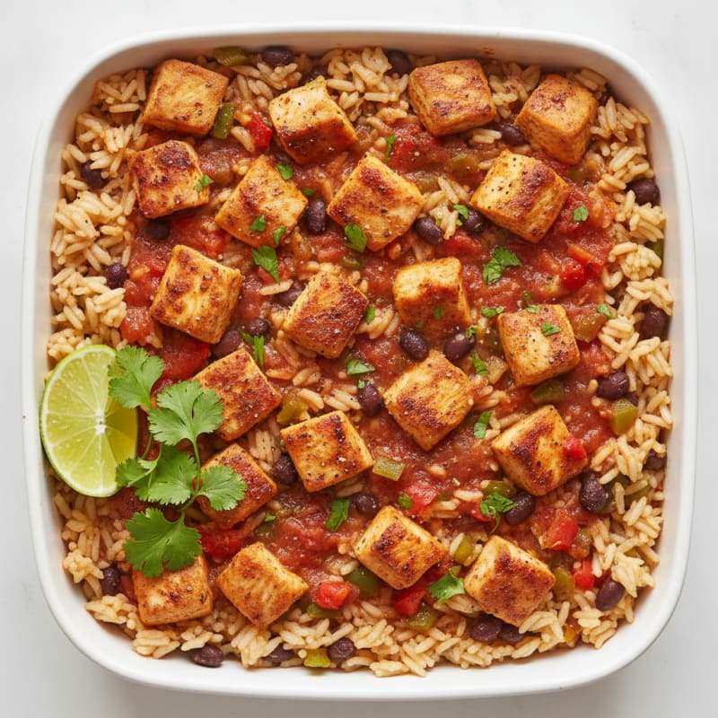 Salsa Chicken and Rice Bake
