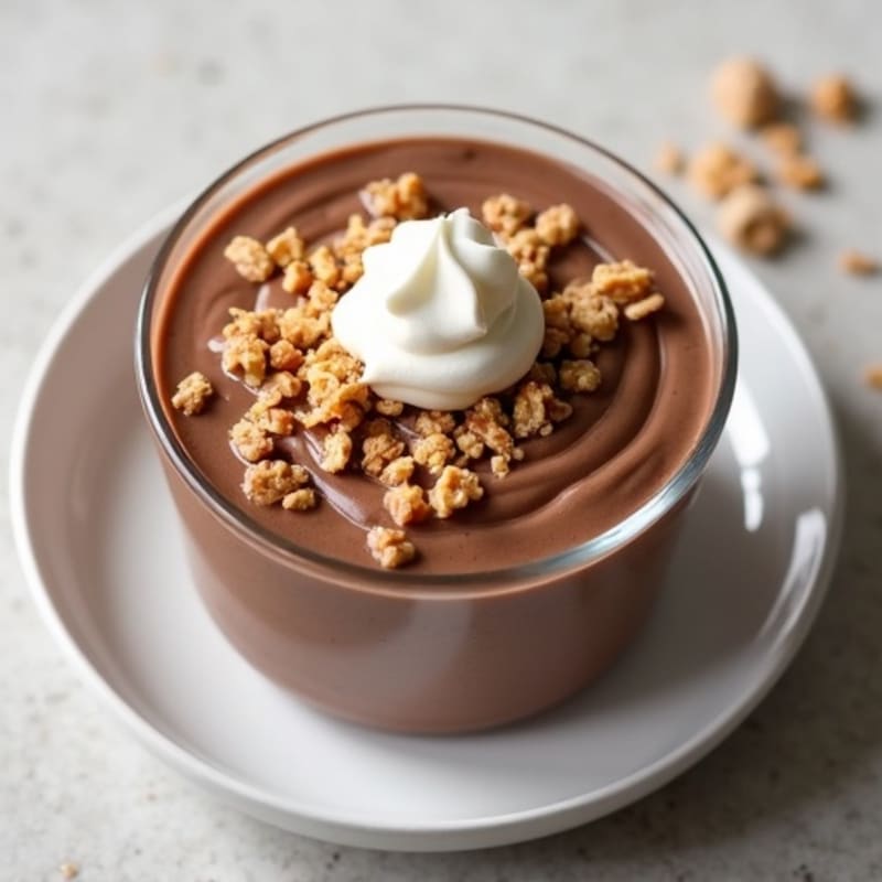 Silky Chocolate Protein Pudding with Greek Yogurt