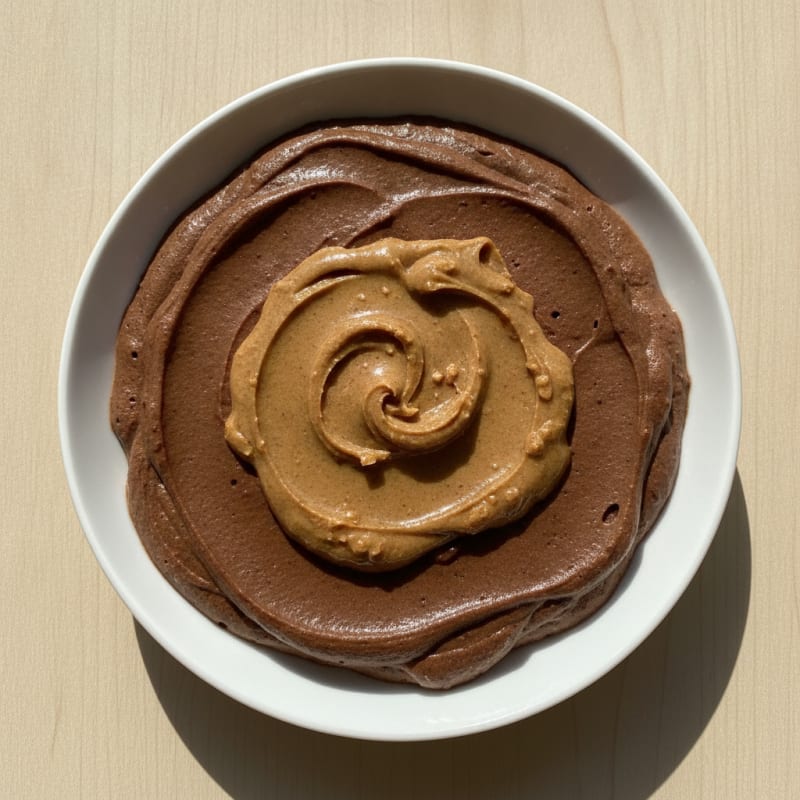 Creamy Vegan Chocolate Protein Pudding with Almond Butter
