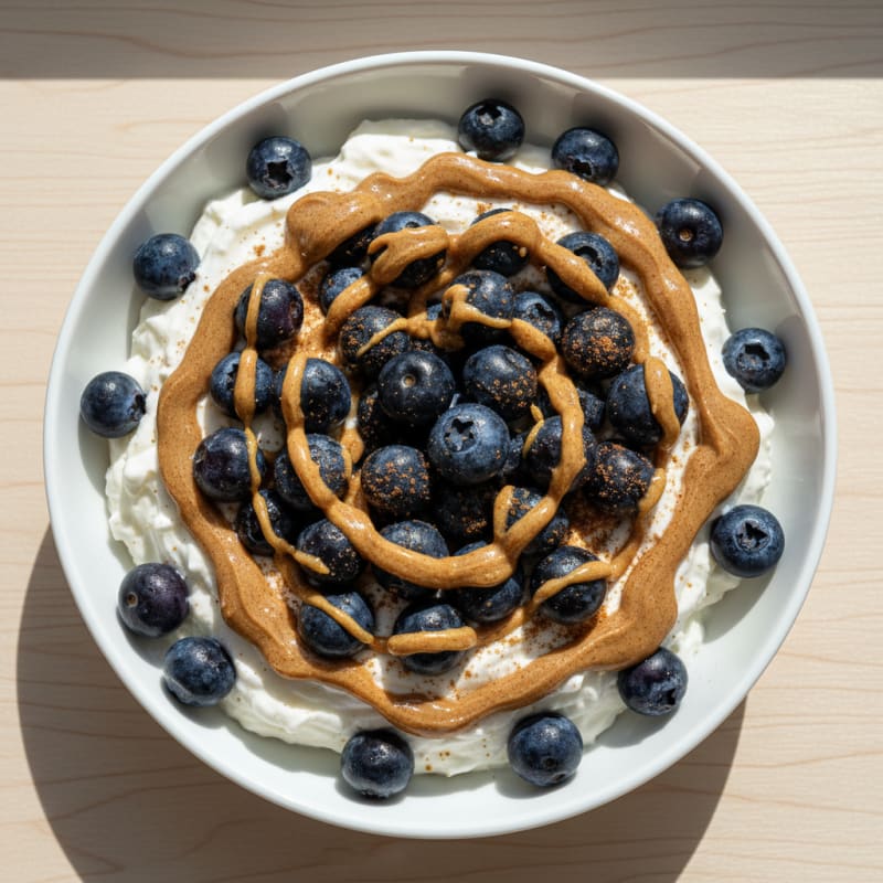 Greek Yogurt Protein Bowl with Berries and Almond Butter