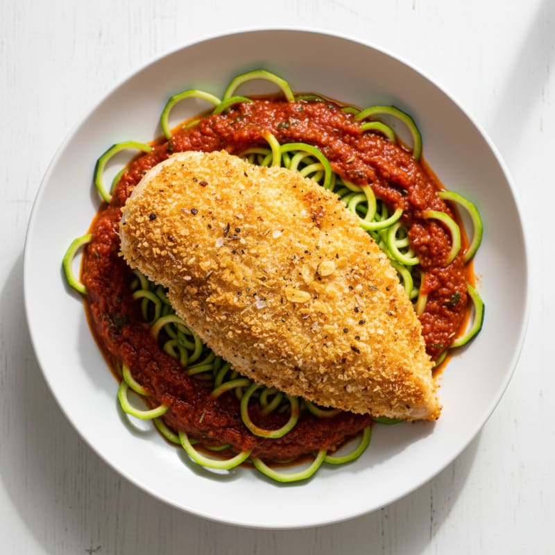 Parmesan-Crusted Chicken with Marinara