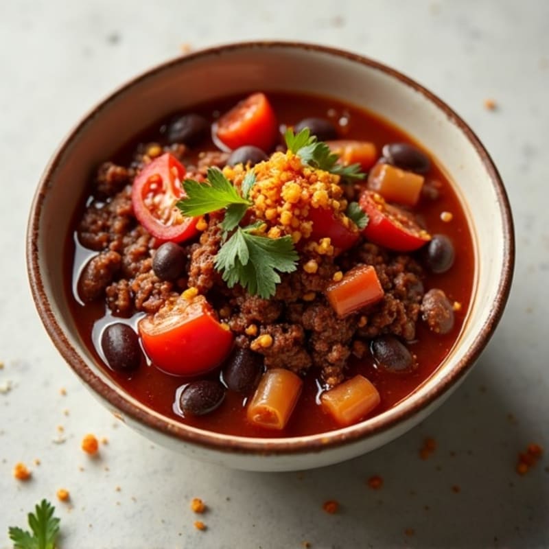Hearty Black Bean Beef Chili