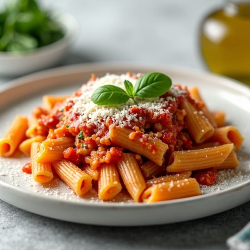 Healthy Baked Ziti with Lean Ground Turkey and Spinach