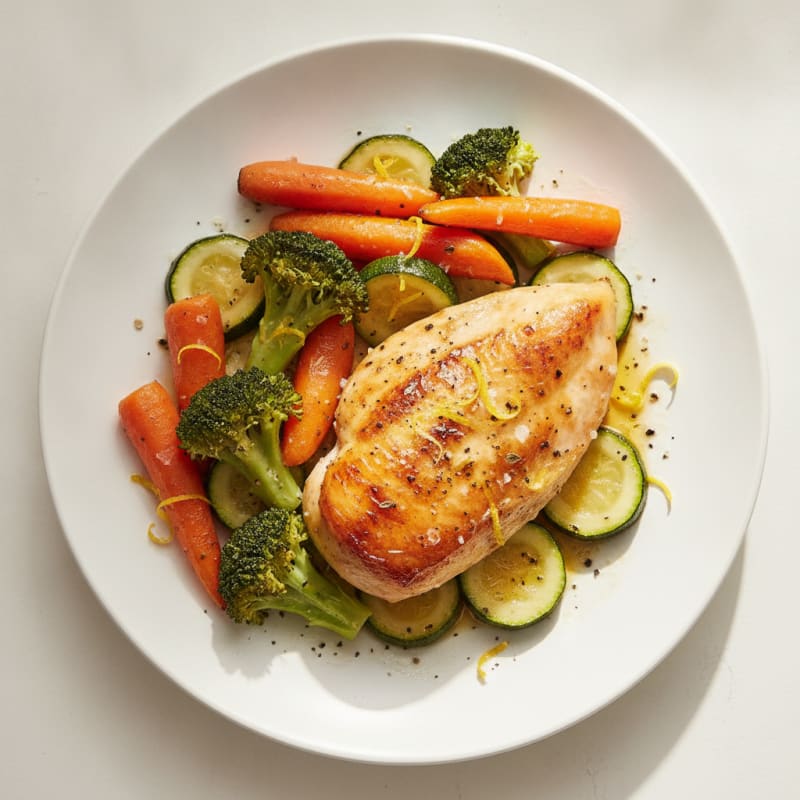 Lemon Herb Roasted Chicken with Vegetables