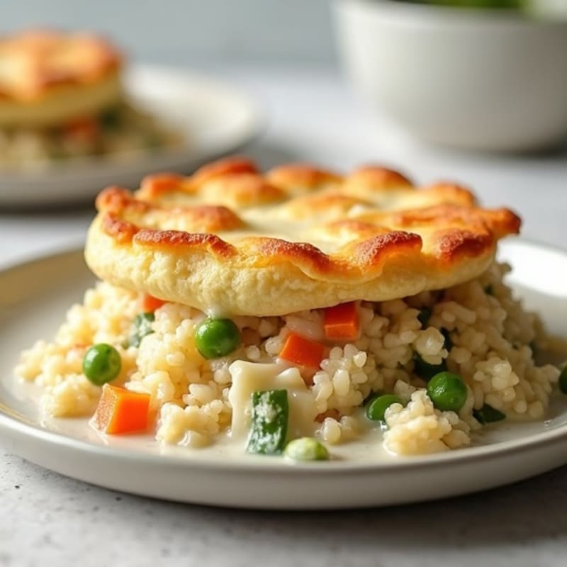 Creamy Cauliflower-Crust Chicken Pot Pie