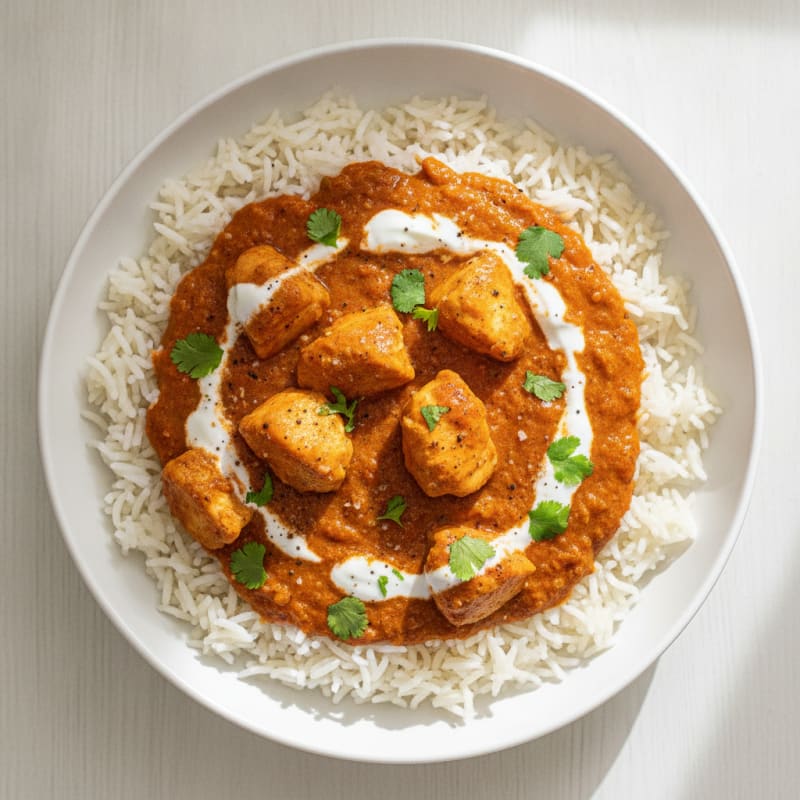 Spiced Butter Chicken with Basmati Rice