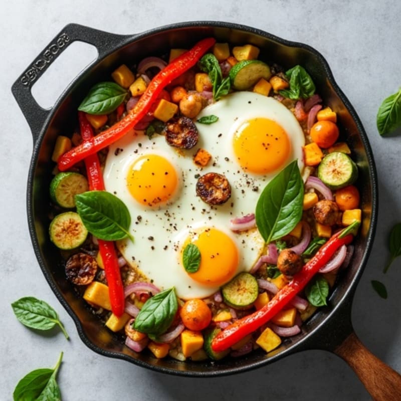 Sheet Pan Eggs with Roasted Vegetables