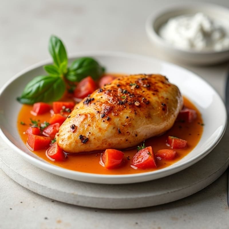 Roasted Chicken in Creamy Tomato-Spiced Sauce