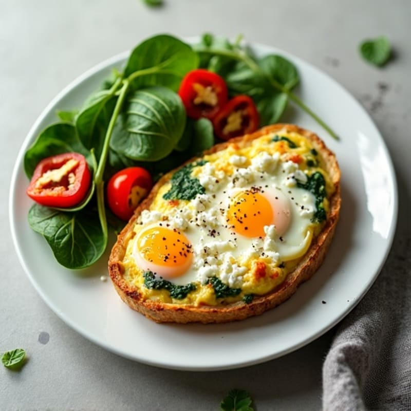Savory Spinach and Feta Crustless Bake