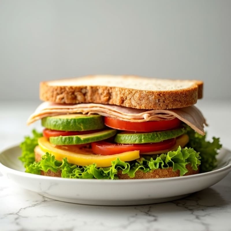 Healthy Turkey Club Sandwich