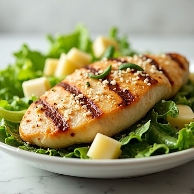 Healthy Grilled Chicken Caesar Salad