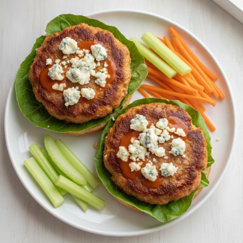 Buffalo Blue Cheese Burgers