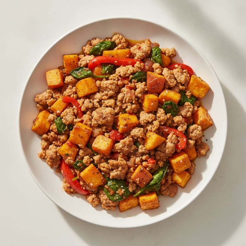 Ground Turkey Sweet Potato Skillet