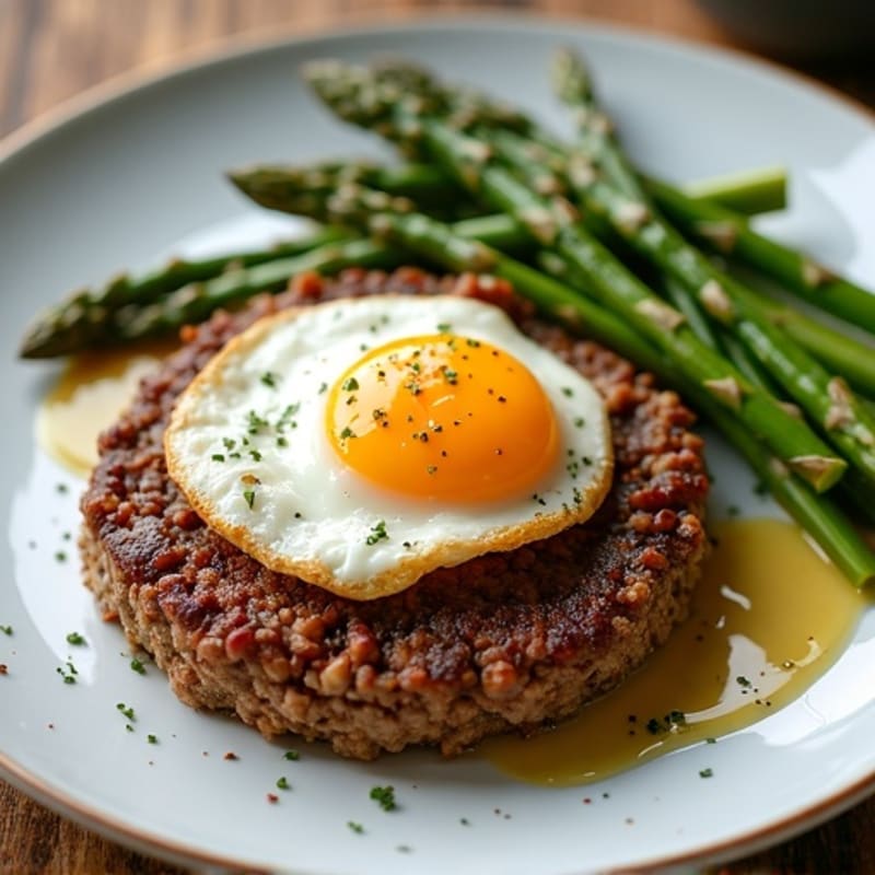 Savory Ground Beef and Crispy Roasted Asparagus