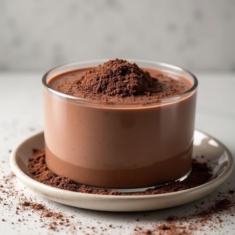 Chocolate Protein Pudding with Chia Seeds