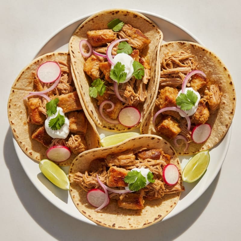 Slow-Cooked Pork Carnitas Tacos