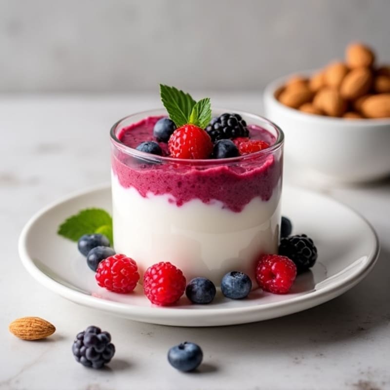 Protein-Packed Greek Yogurt Berry Mousse