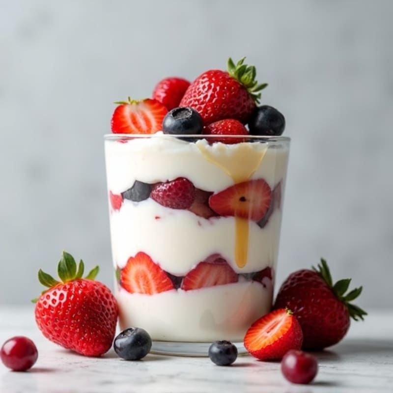 Creamy Greek Yogurt Protein Parfait with Berries