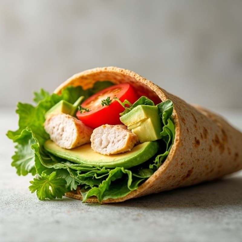 Fresh Turkey and Avocado Wrap