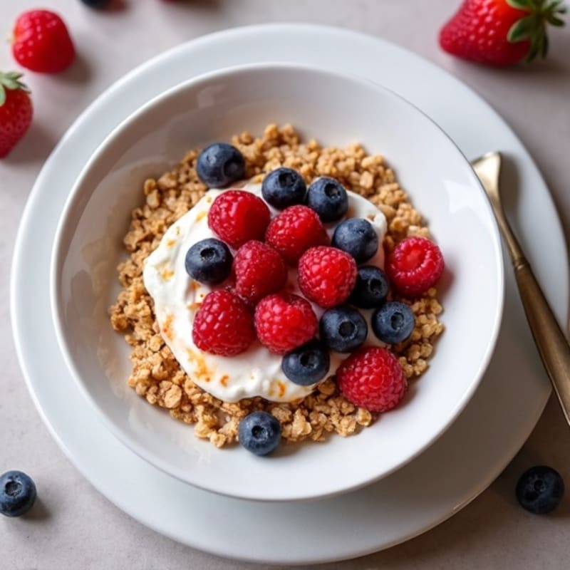 Protein-Rich Warm Berry Baked Oats
