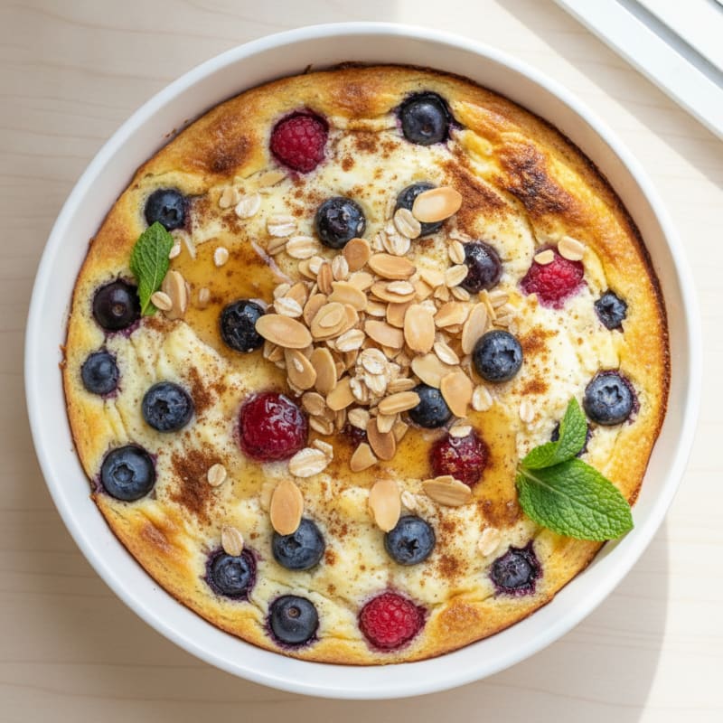 Baked Berry Ricotta Protein Bowl