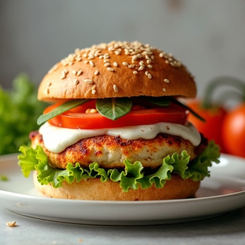 Cajun Ranch Chicken Burgers