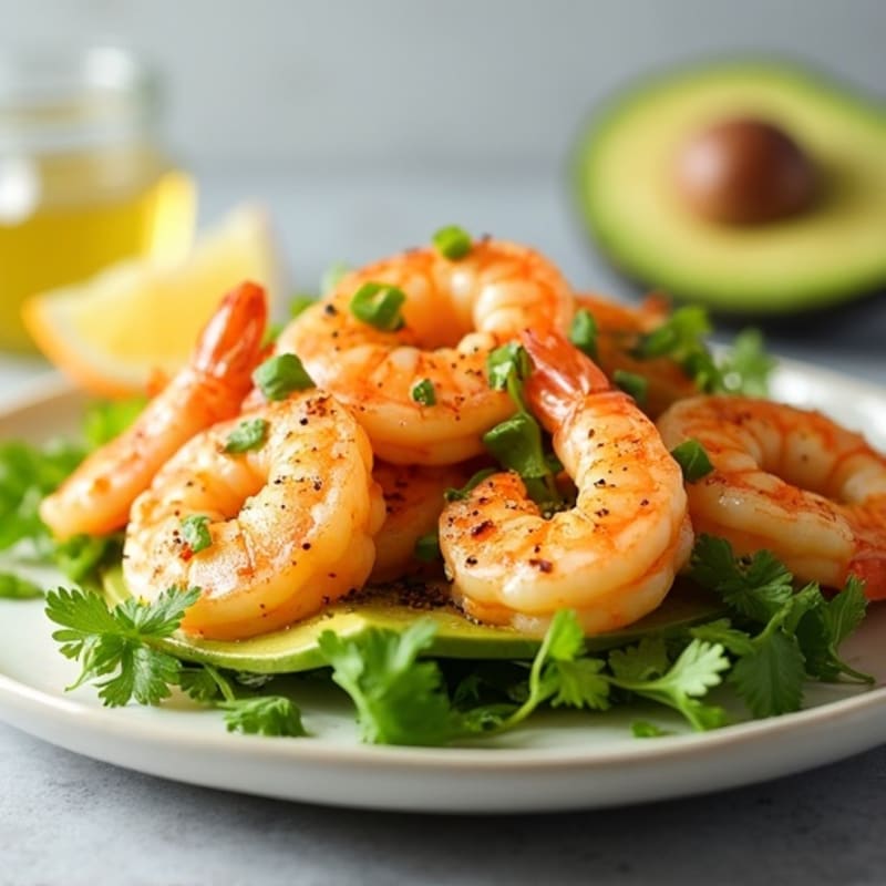Citrus-Marinated Shrimp with Creamy Avocado