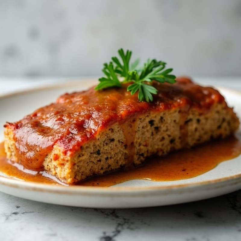 Lean Baked Meatloaf with Savory Pan Gravy