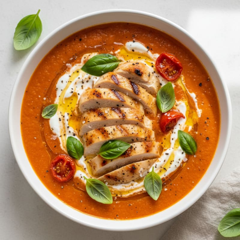 Creamy Roasted Tomato Basil Soup