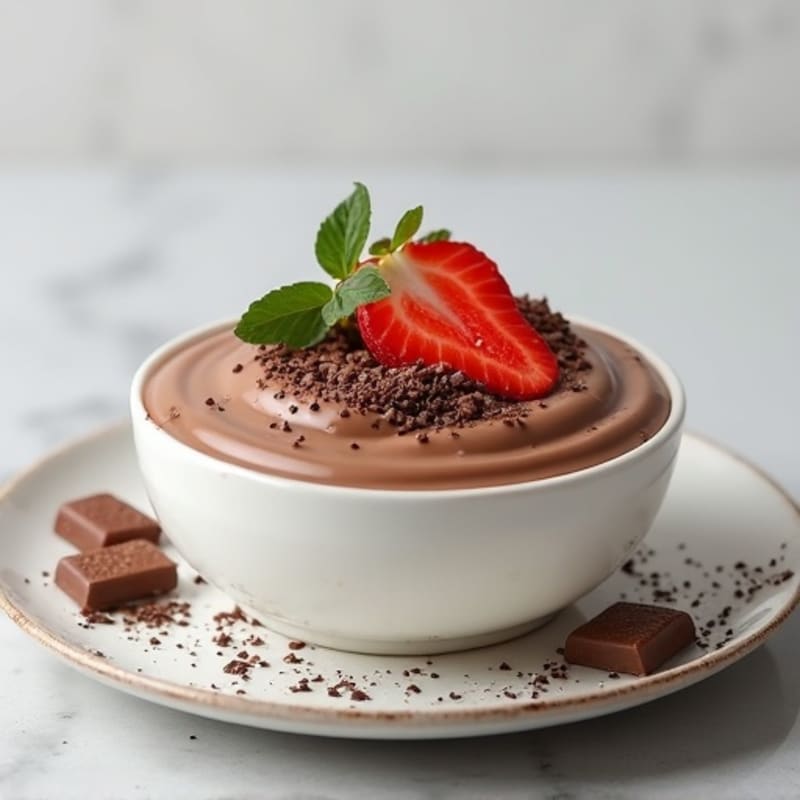 Greek Yogurt Protein Pudding with Chocolate Protein Powder